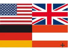 flaggen: usa, german, austria, great britain